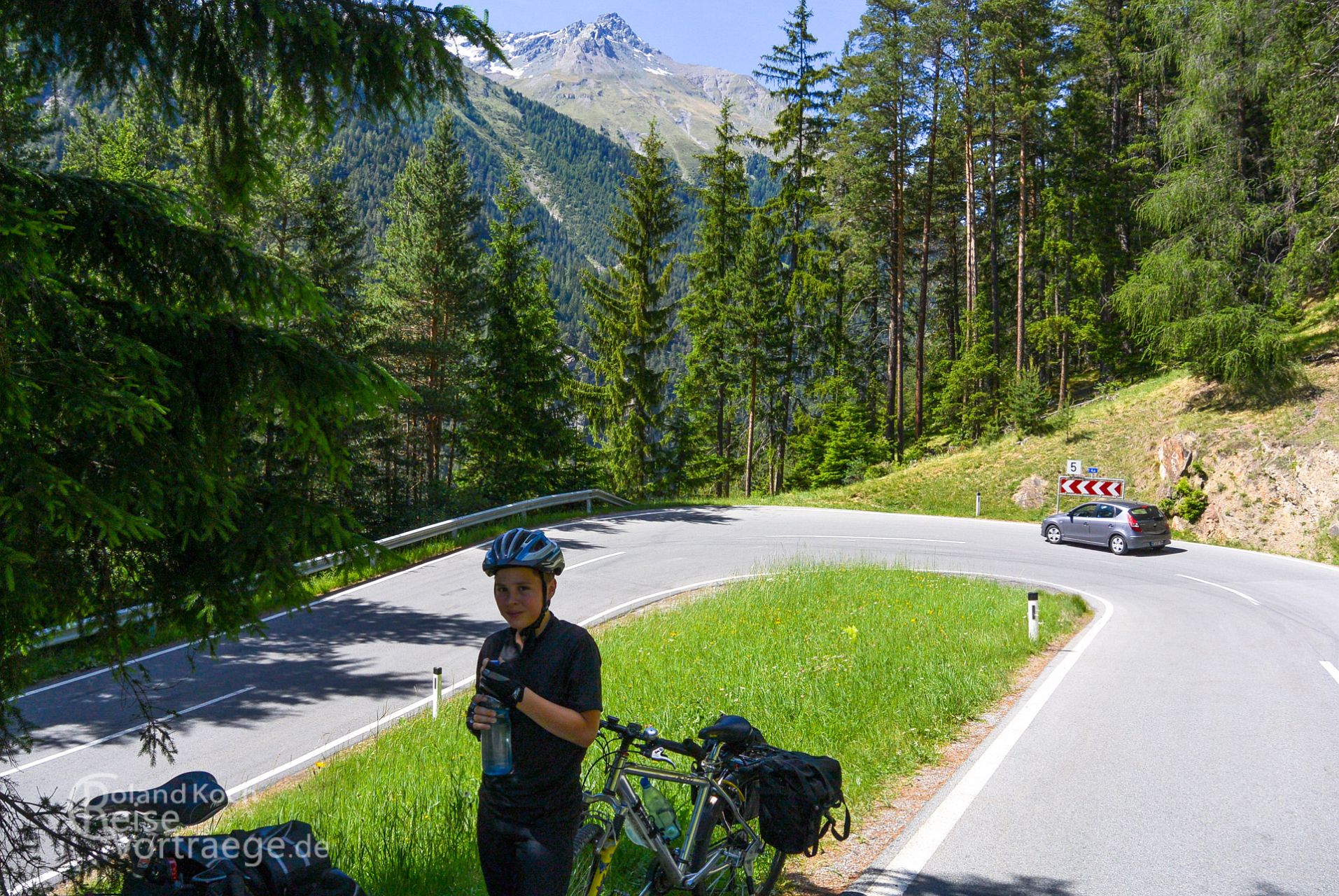 mit Kindern per Rad über die Alpen, Via Claudia Augusta, auf dem Weg an die Norbertshöhe